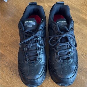 Skechers Black Athletic Shoes with Chunky Soles